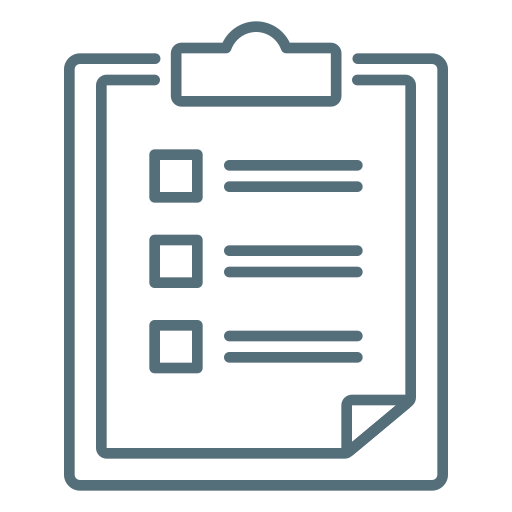 Check list, clipboard, list, result icon